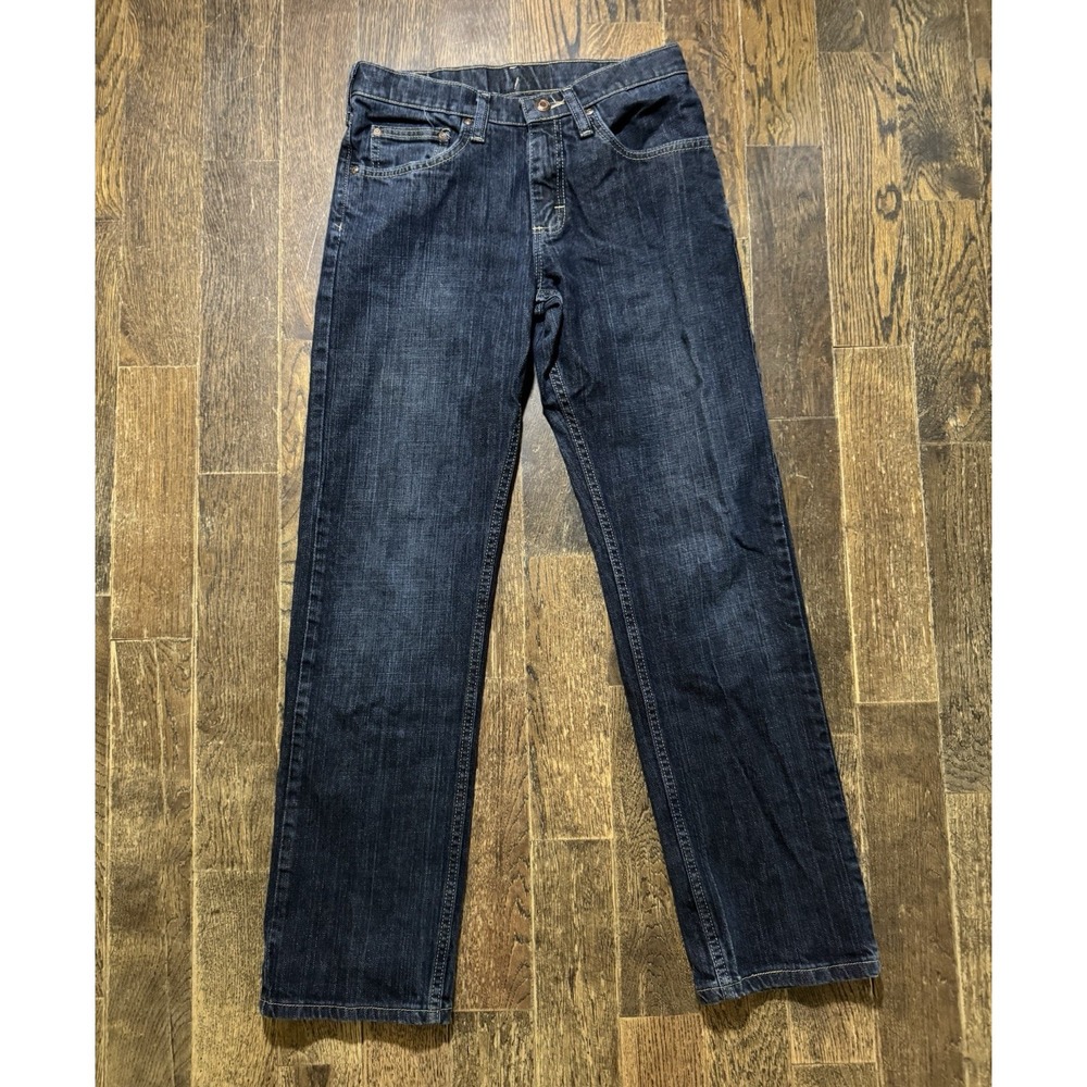 Lee Premium Dark Wash Blue Jeans Boys‎ Size 16R Adjustable Waist